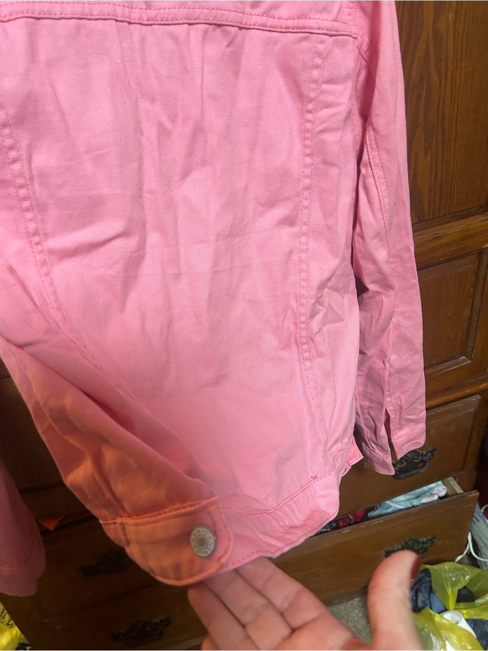 Women's Pink Jean Jacket - Lightweight Casual Layer